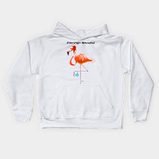 Flamingo Navidad Kids Hoodie